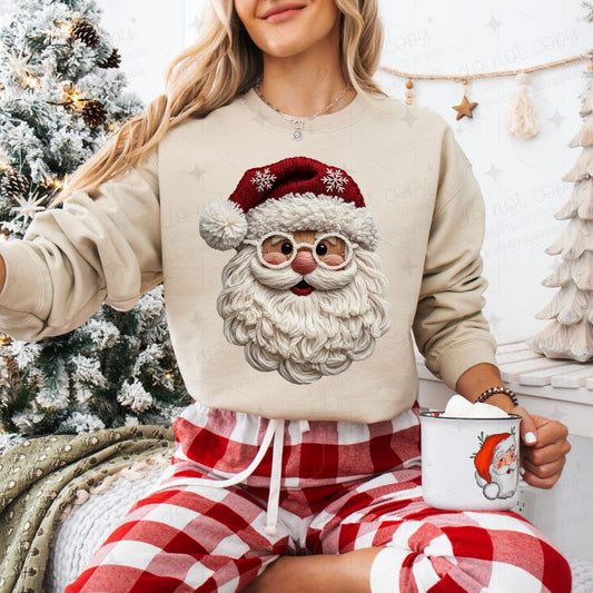 VINTAGE SANTA - FAUX YARN - DTF TRANSFER