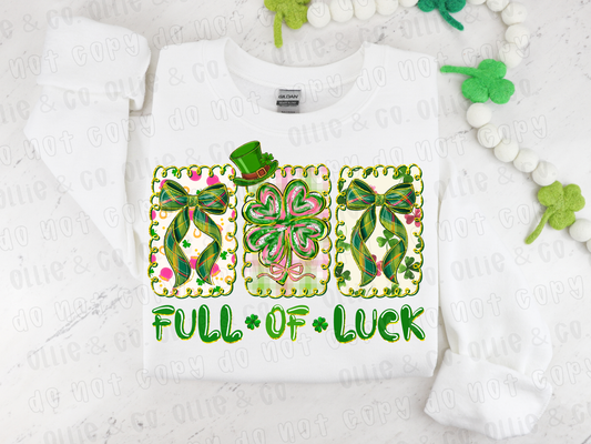 FULL OF LUCK - DTF TRANSFER