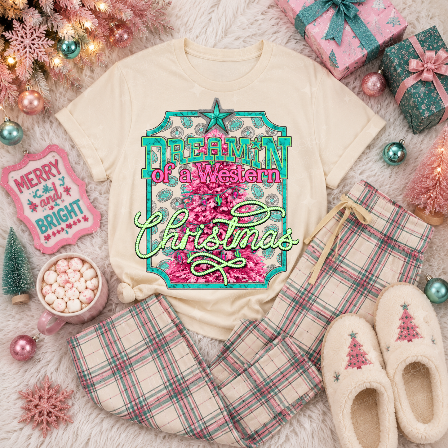 DREAMIN OF A WESTERN CHRISTMAS - DTF TRANSFER