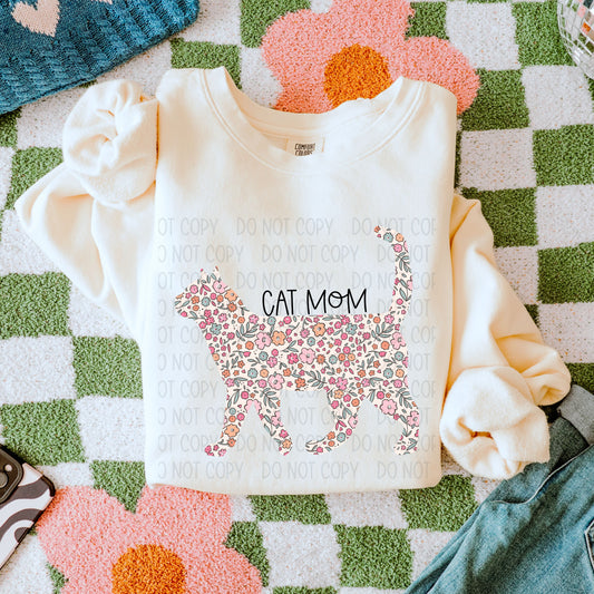 CAT MOM STANDING - DTF TRANSFER