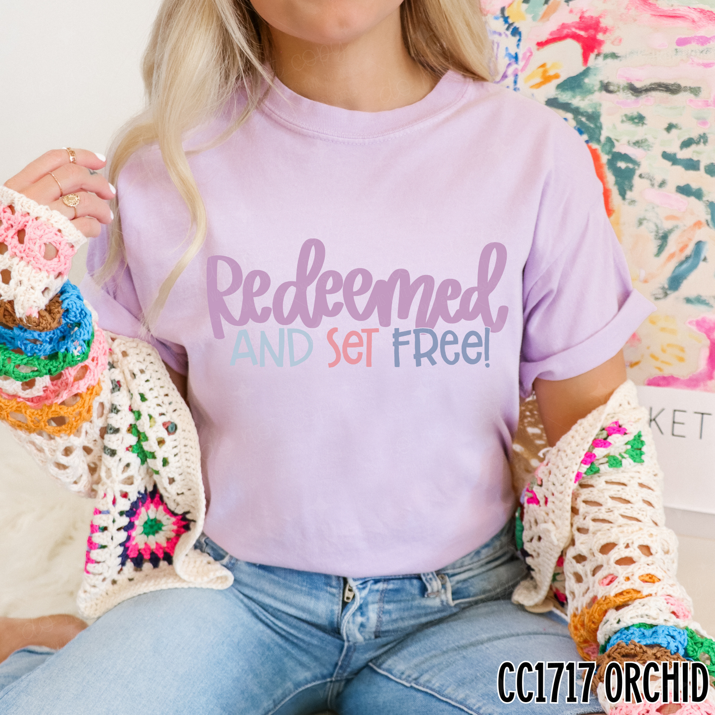 REDEEMED AND SET FREE  - DTF TRANSFER