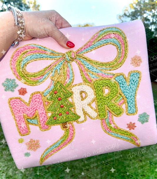 MERRY FAUX YARN - DTF TRANSFER