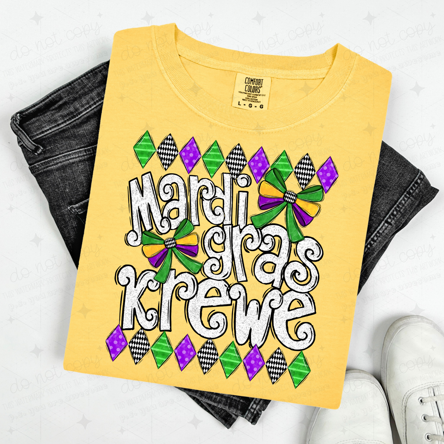 COQUETTE MARDI GRAS KREWE - DTF TRANSFER