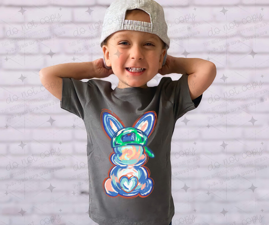 WATERCOLOR BOY BUNNY - DTF TRANSFER
