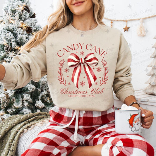 COQUETTE CANDY CANE CHRISTMAS CLUB - DTF TRANSFER