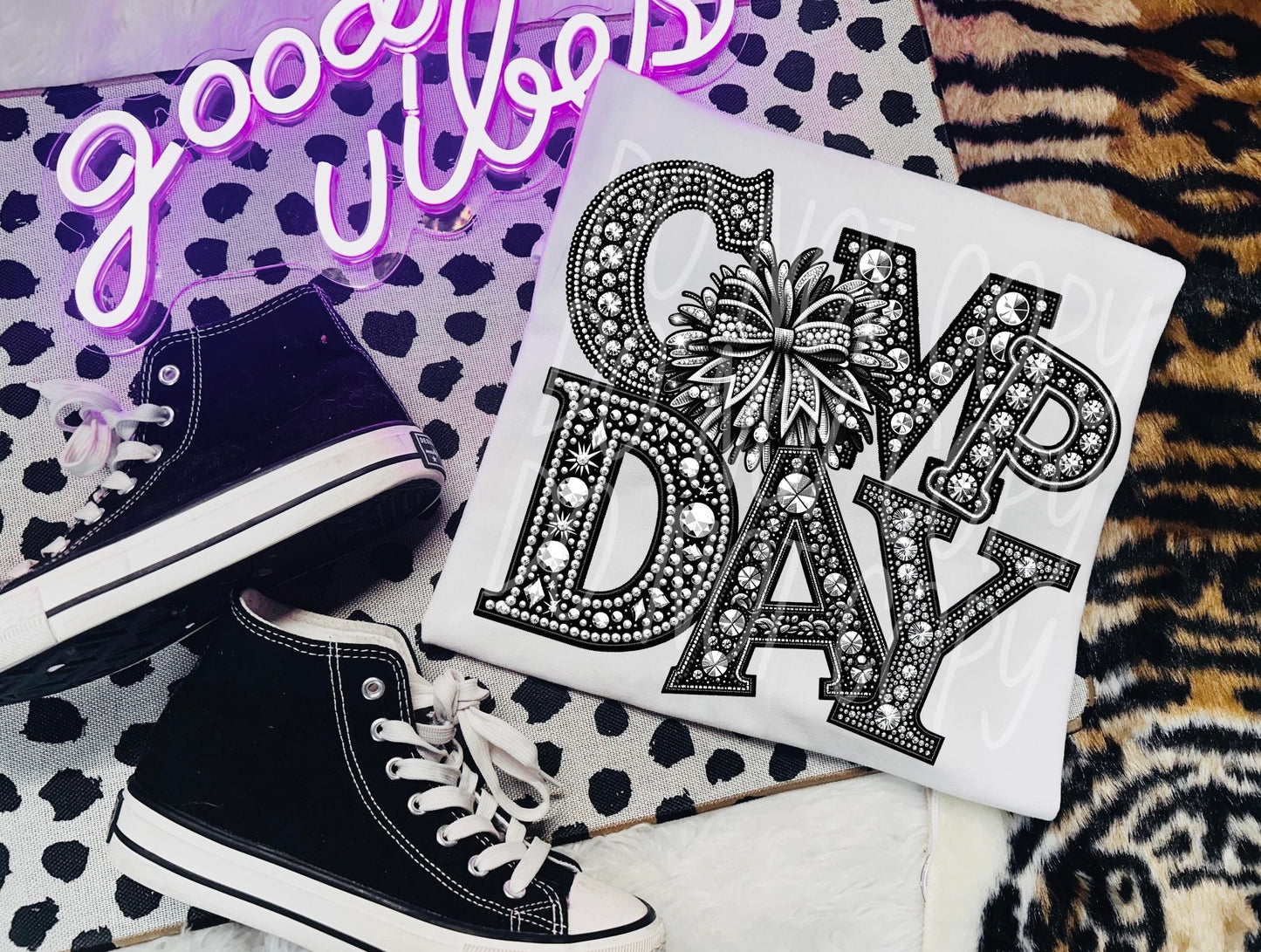 GAME DAY - FAUX RHINESTONES - DTF TRANSFER