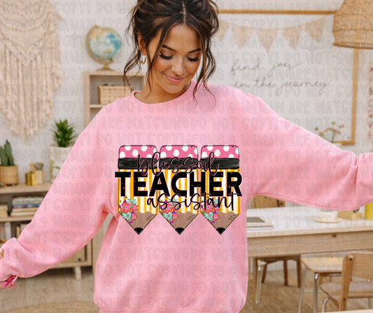 BLESSED TEACHER ASSISTANT - DTF TRANSFER
