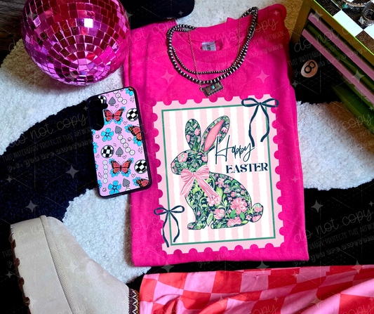 HAPPY EASTER POSTAGE STAMP - DTF TRANSFER