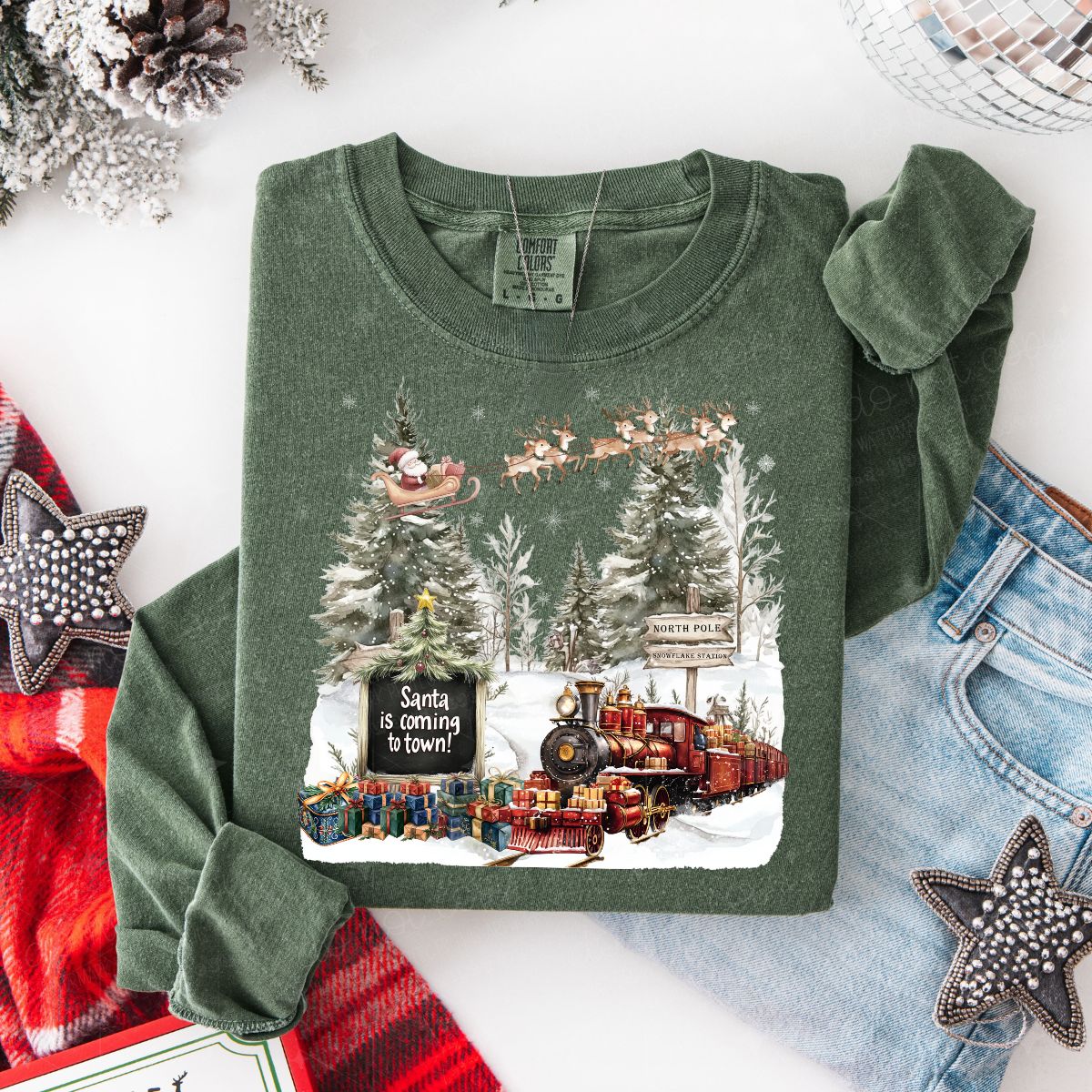 SANTA IS COMING TO TOWN - DTF TRANSFER