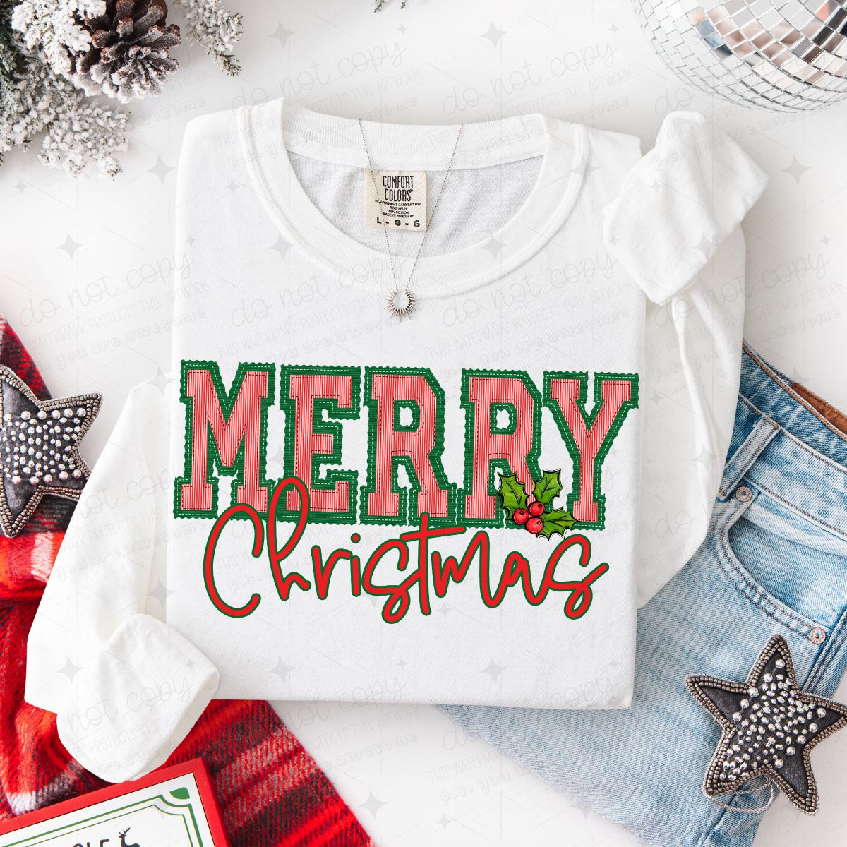 MERRY CHRISTMAS - DTF TRANSFER