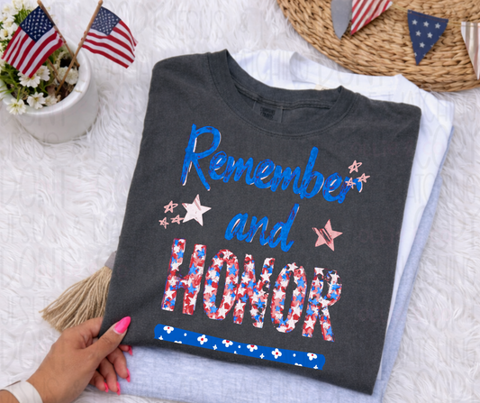 REMEMBER AND HONOR - DTF TRANSFER
