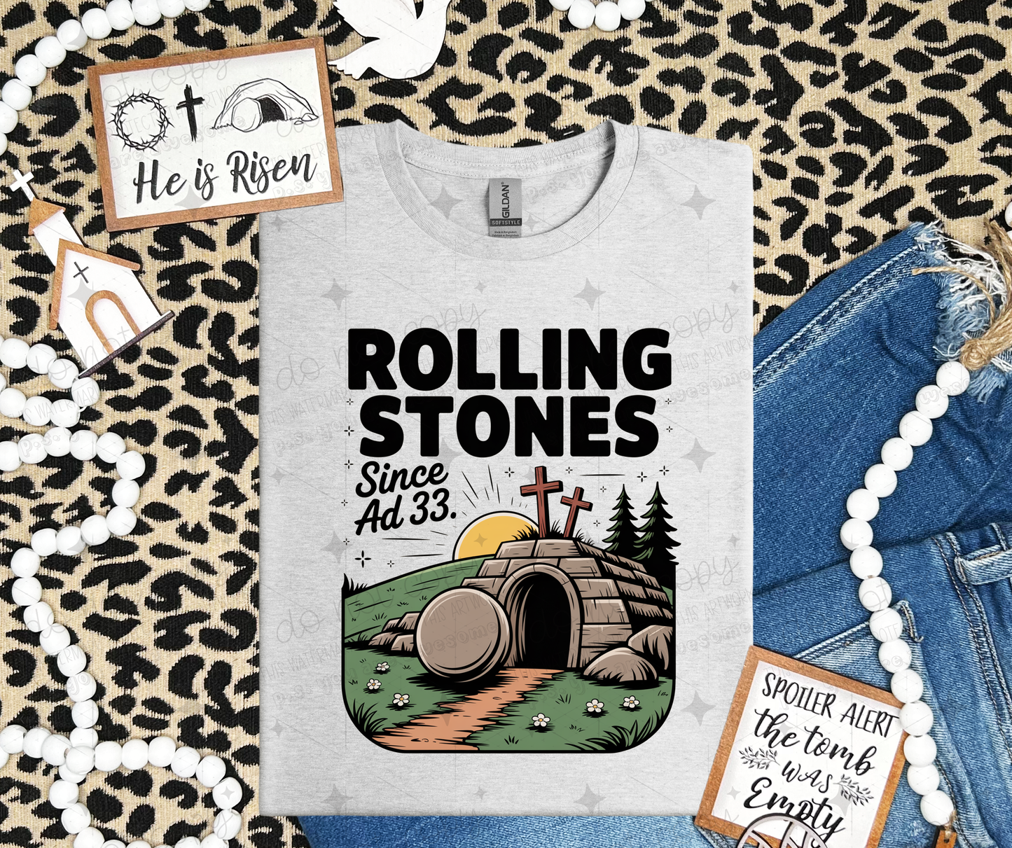 ROLLING STONES SINCE AD 33  - DTF TRANSFER