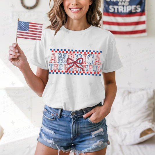 COQUETTE AMERICA THE BEAUTIFUL - DTF TRANSFER