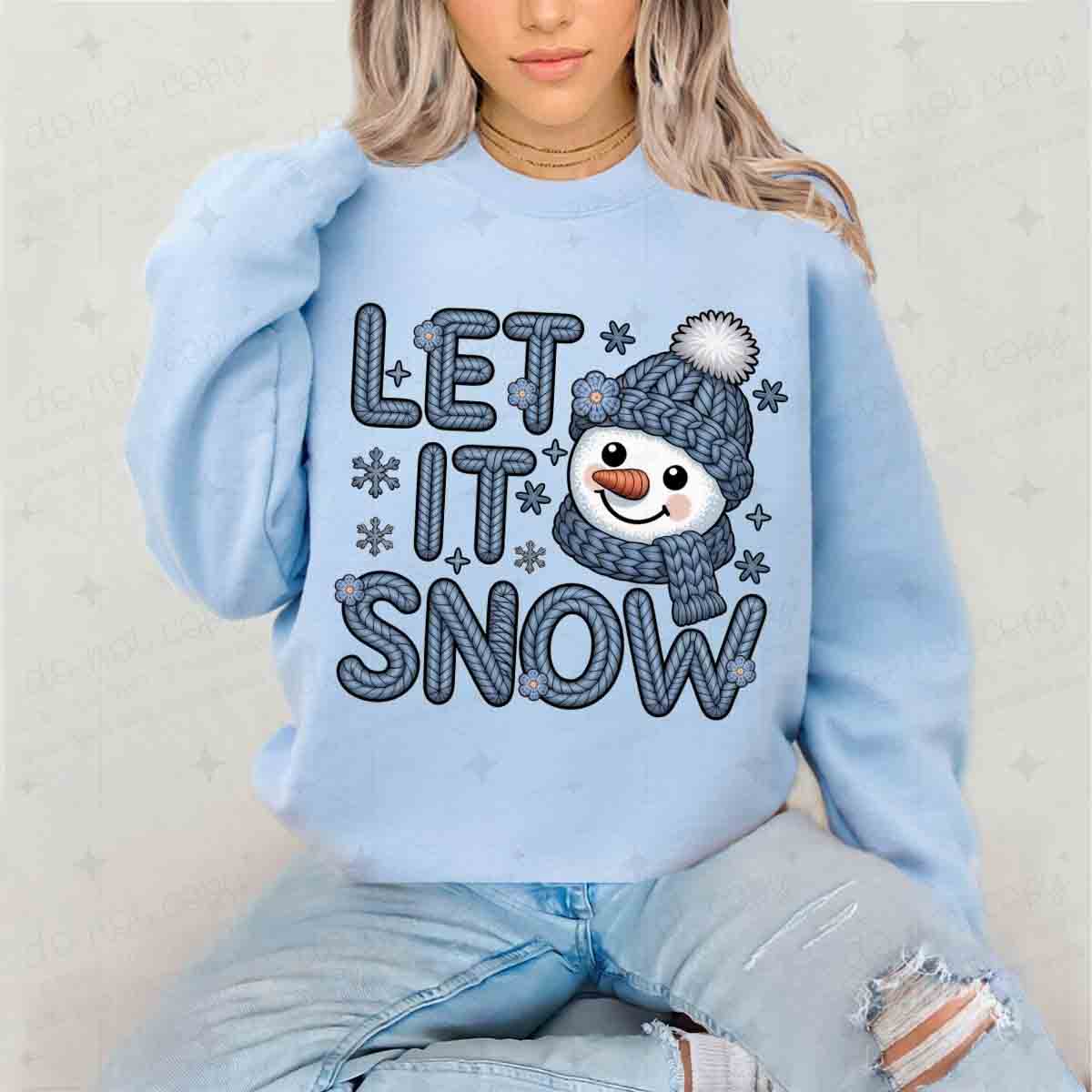 LET IT SNOW - DTF TRANSFER