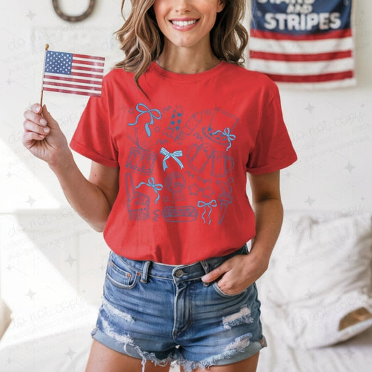 4TH OF JULY DOODLE - DTF TRANSFER