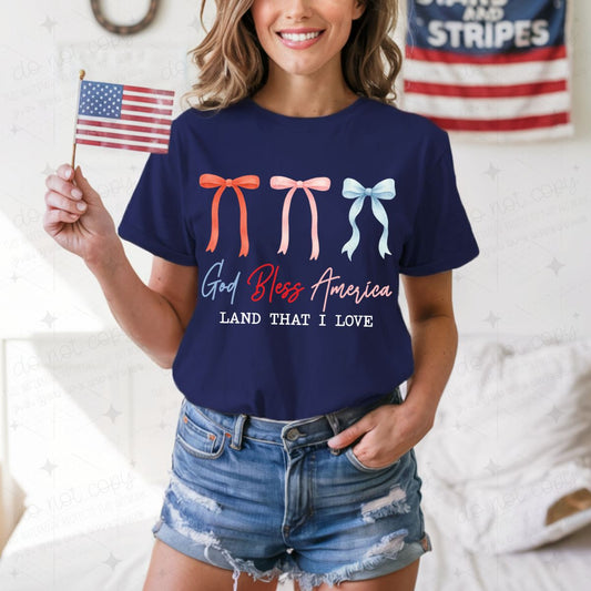 COQUETTE GOD BLESS AMERICA - DTF TRANSFER