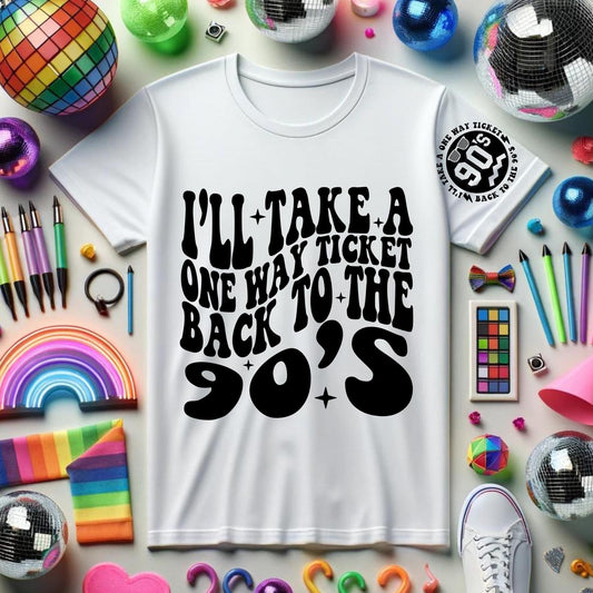 BACK TO THE 90'S *OLLIE & CO. EXCLUSIVE* - FRONT+BACK - DTF TRANSFER