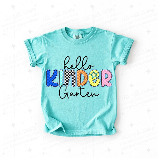 HELLO KINDERGARTEN - DTF TRANSFER