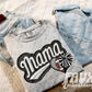 Faux Embroidered Mama Sports Patch DTF PRINT  - DTF TRANSFER
