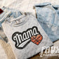 Faux Embroidered Mama Sports Patch DTF PRINT  - DTF TRANSFER
