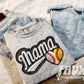 Faux Embroidered Mama Sports Patch DTF PRINT  - DTF TRANSFER