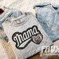 Faux Embroidered Mama Sports Patch DTF PRINT  - DTF TRANSFER