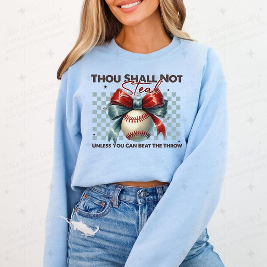 COQUETTE THOU SHALL NOT STEAL - DTF TRANSFER