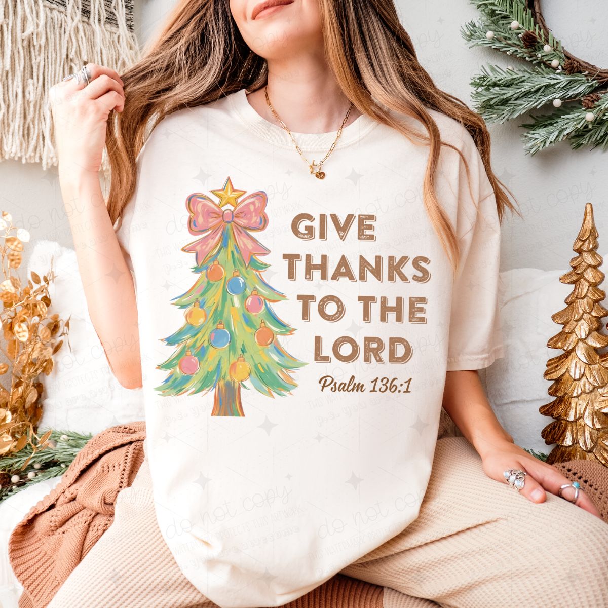 COQUETTE GIVE THANKS TO THE LORD - DTF TRANSFER