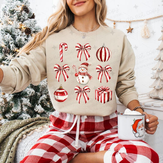 COQUETTE CANDY CANE COLLAGE - DTF TRANSFER