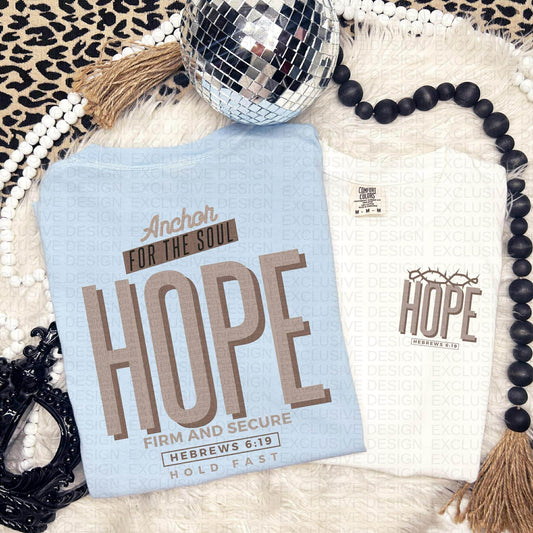 HOPE  *OLLIE & CO EXCLUSIVE* - FRONT+BACK - DTF TRANSFER