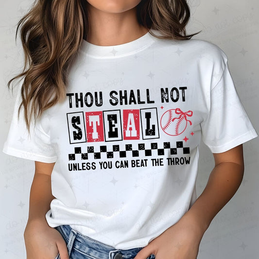 COQUETTE THOU SHALL NOT STEAL - DTF TRANSFER