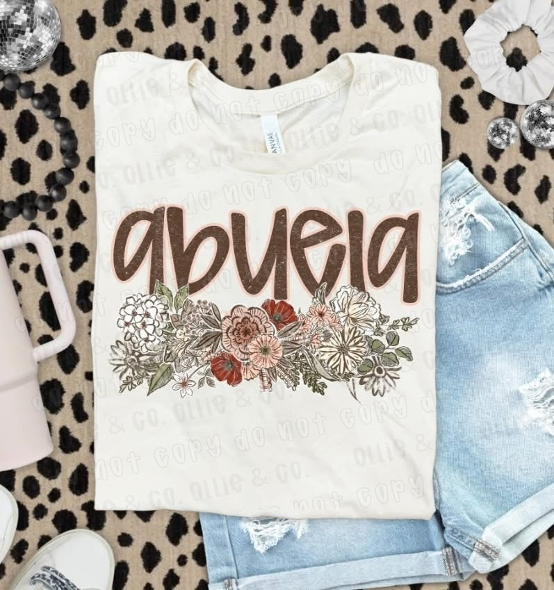 VINTAGE FLORAL ABUELA - DTF TRANSFER