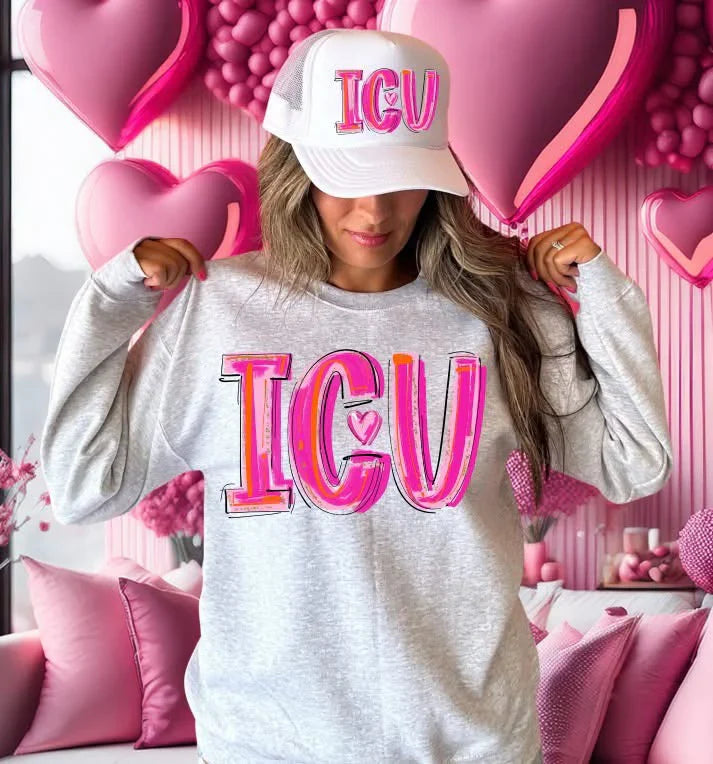 PRETTY IN PINK WORDS - FRONT ONLY - DTF TRANSFER