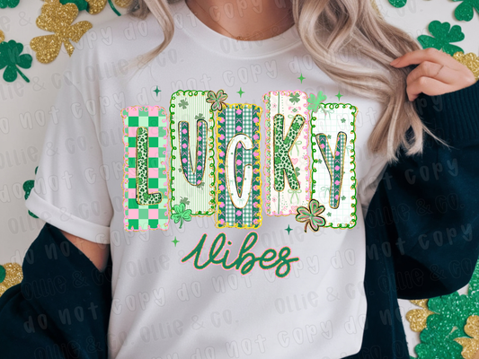 LUCKY VIBES - DTF TRANSFER
