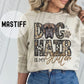 DOG HAIR IS MY - FAUX GLITTER/FAUX EMBROIDERY - DTF TRANSFER