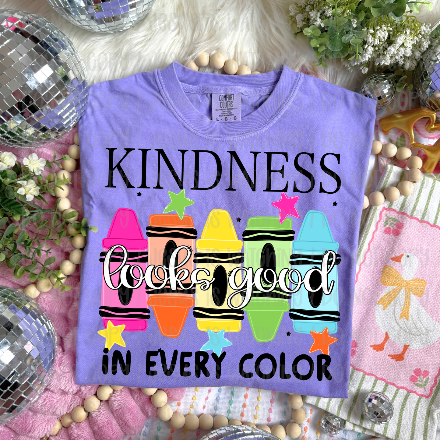 KINDNESS LOOKS GOOD IN EVERY COLOR - DTF TRANSFER