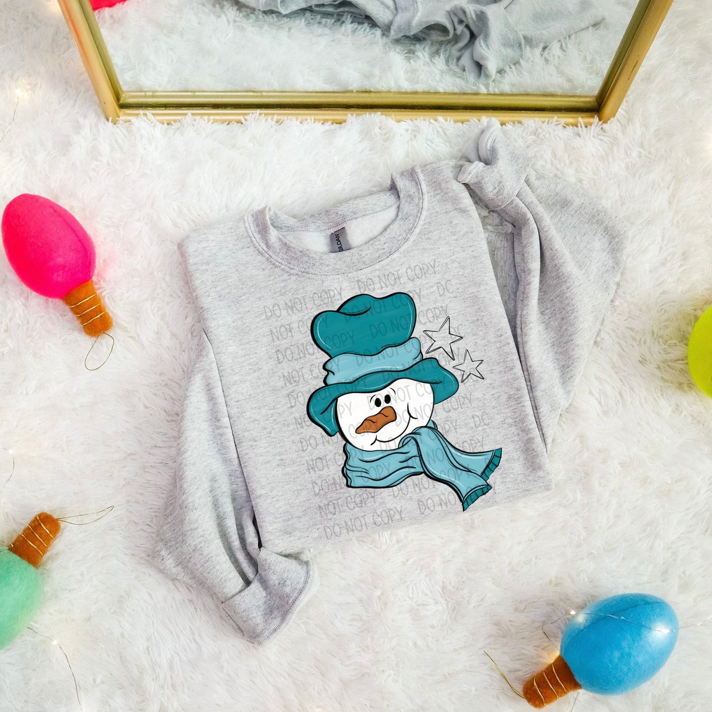 WHIMSICAL SNOWMAN - DTF TRANSFER
