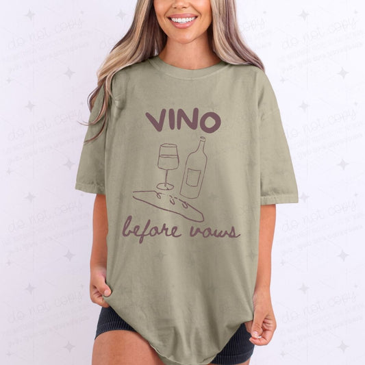VINO BEFORE VOWS - DTF TRANSFER