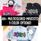 MULTICOLORED MASCOTS - DTF TRANSFER