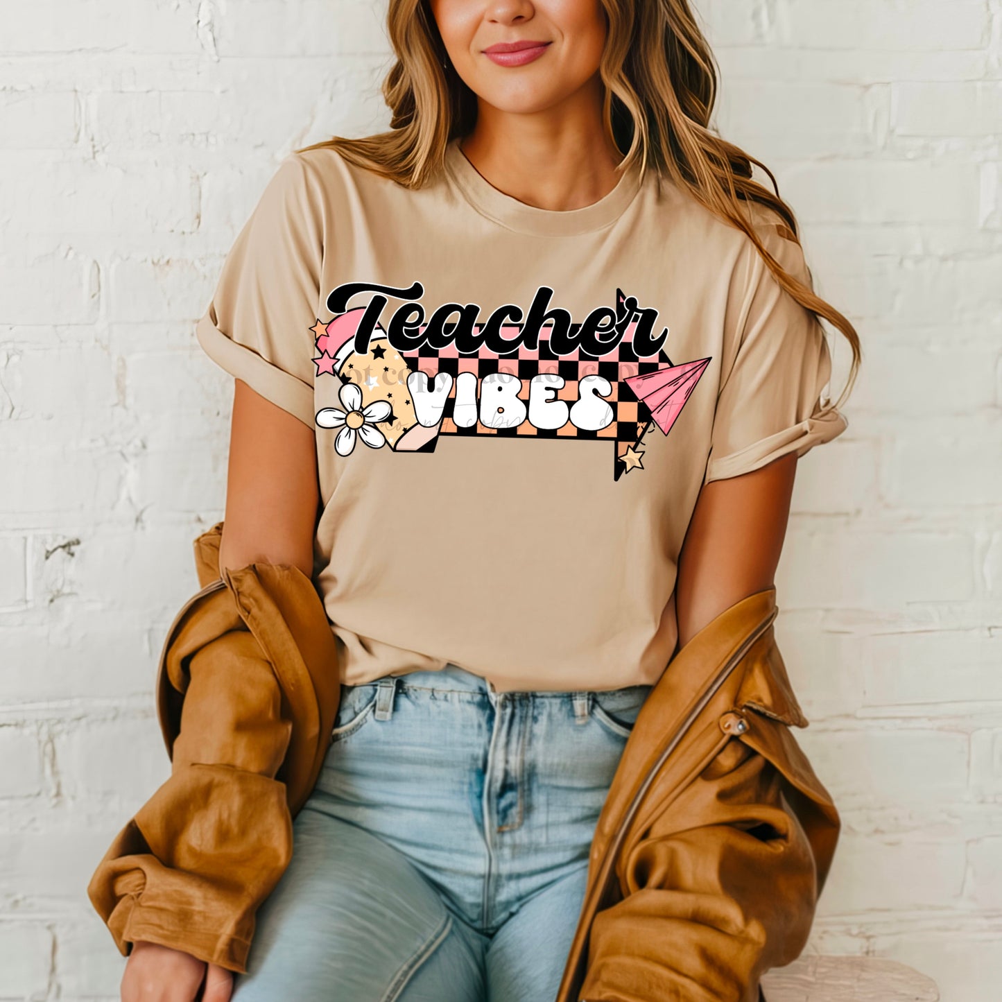 TEACHER VIBES  - DTF TRANSFER