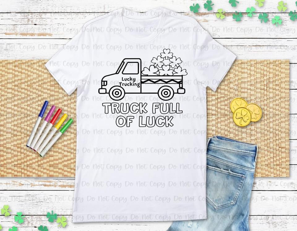 St. Patrick's Day Coloring DTFs  - DTF TRANSFER