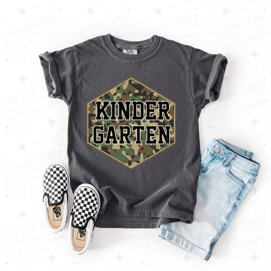 CAMO KINDERGARTEN - DTF TRANSFER
