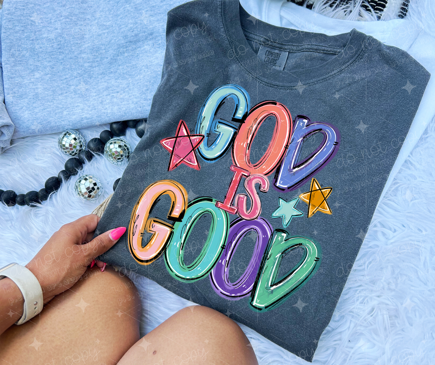 GOD IS GOOD - DTF TRANSFER