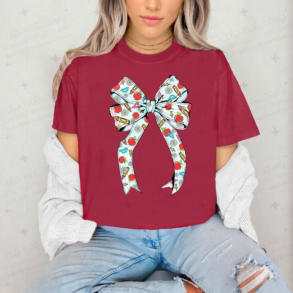 COQUETTE TEACHER BOW - DTF TRANSFER