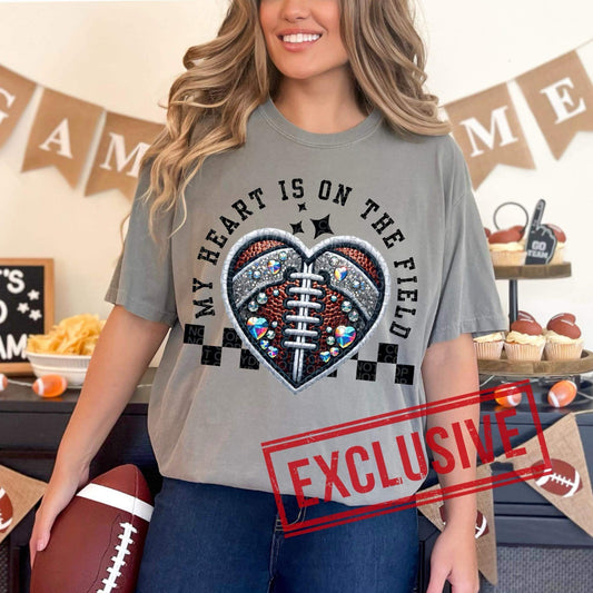 MY HEART IS ON THAT FOOTBALL FIELD - DTF TRANSFER