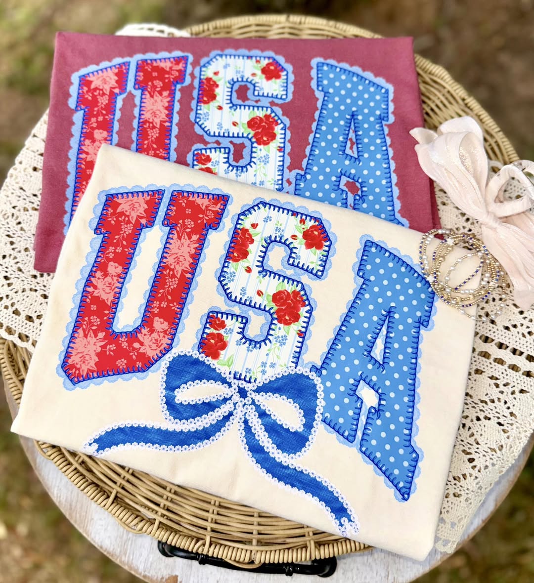USA FAUX LACE - DTF TRANSFER