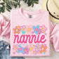 FLORAL HEART FAMILY NAMES - DTF TRANSFER