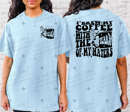 I BREW MY COFFEE *OLLIE & CO. EXCLUSIVE* - FRONT+BACK - DTF TRANSFER
