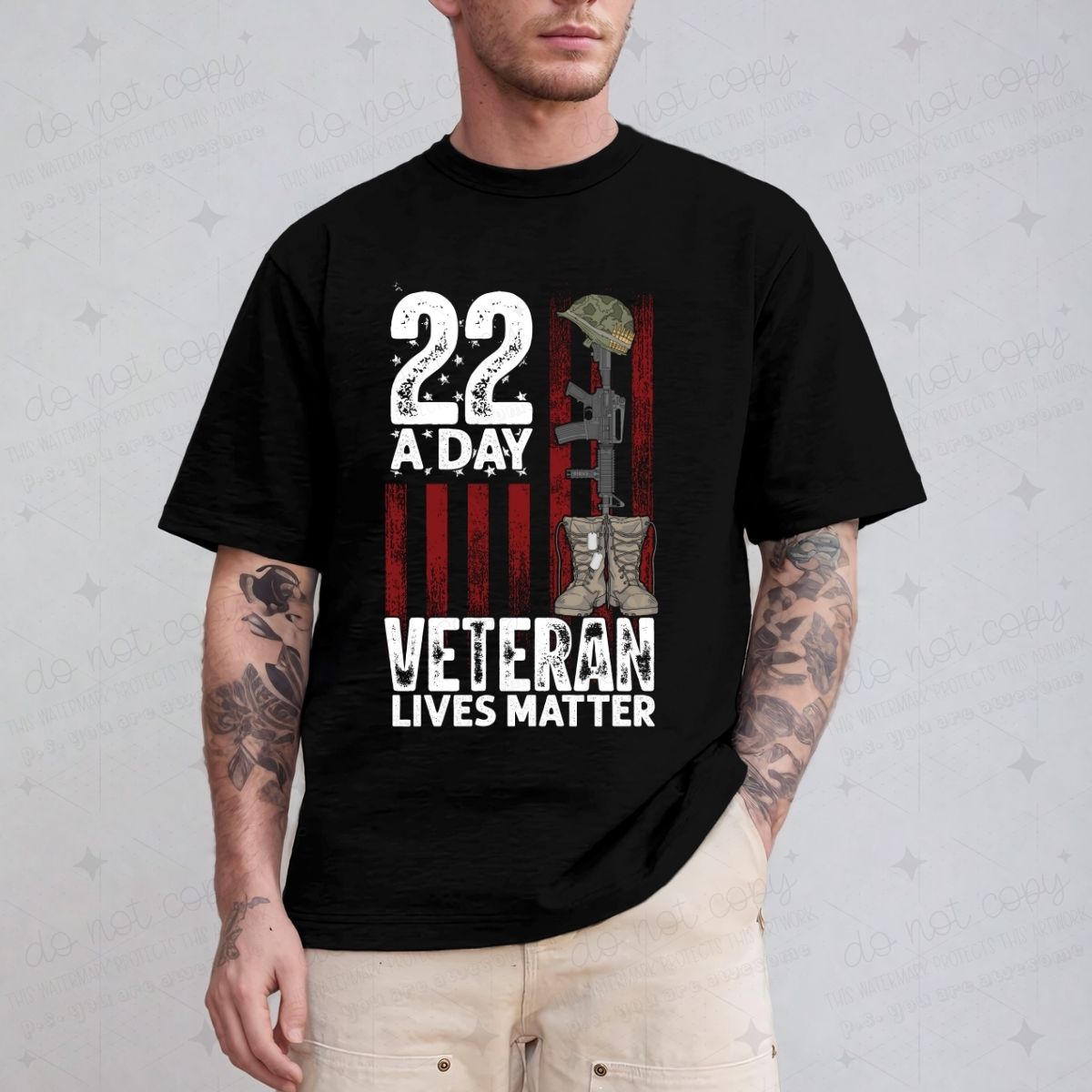 VETERAN LIVES MATTER - DTF TRANSFER