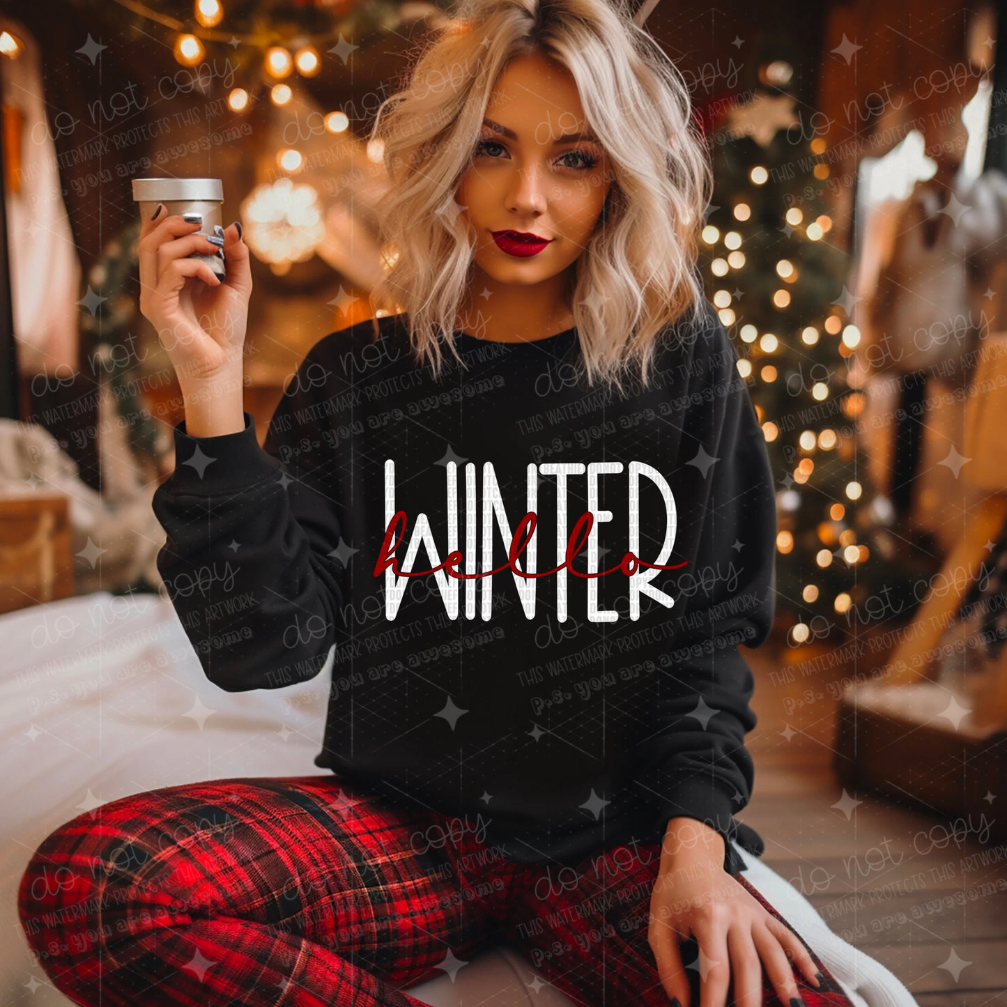 HELLO WINTER - DTF TRANSFER